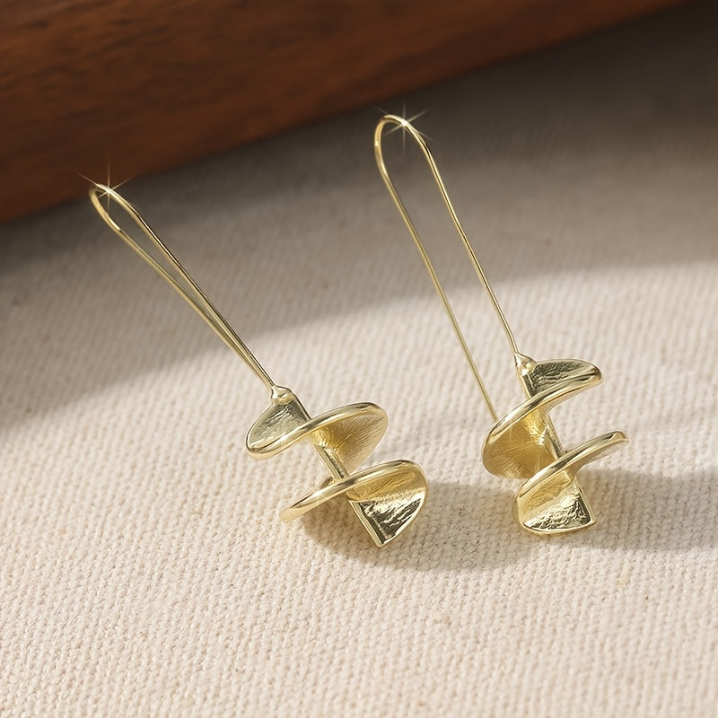 Vintage vergulde blad statement oorhangers