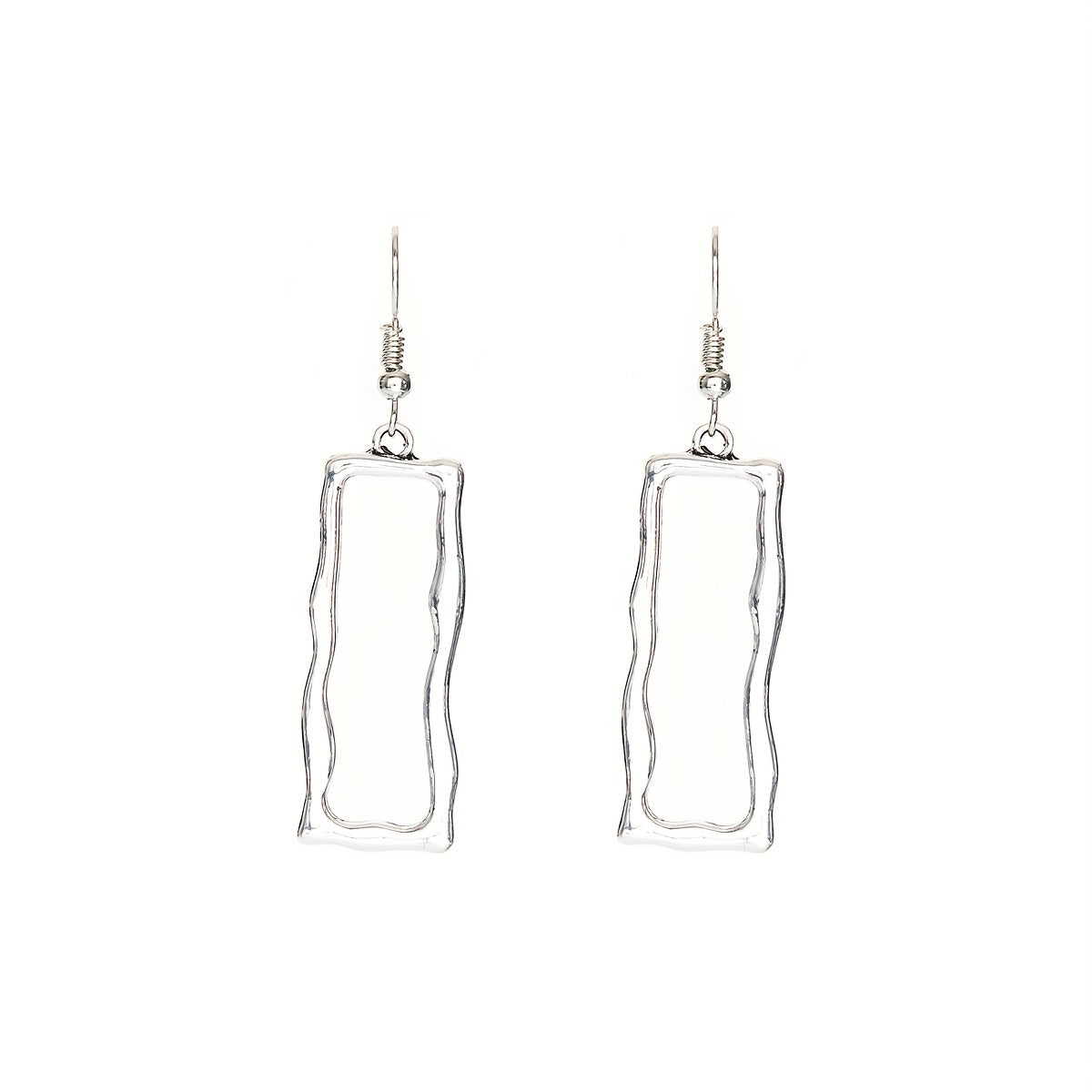 Vintage gotische opengewerkte geometrische oorhangers met lange staaf