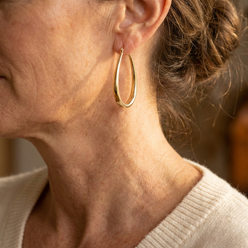 Exclusieve vintage goudkleurige oorbellen