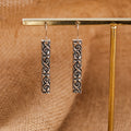 Vintage Boho Bar Pendant Earrings