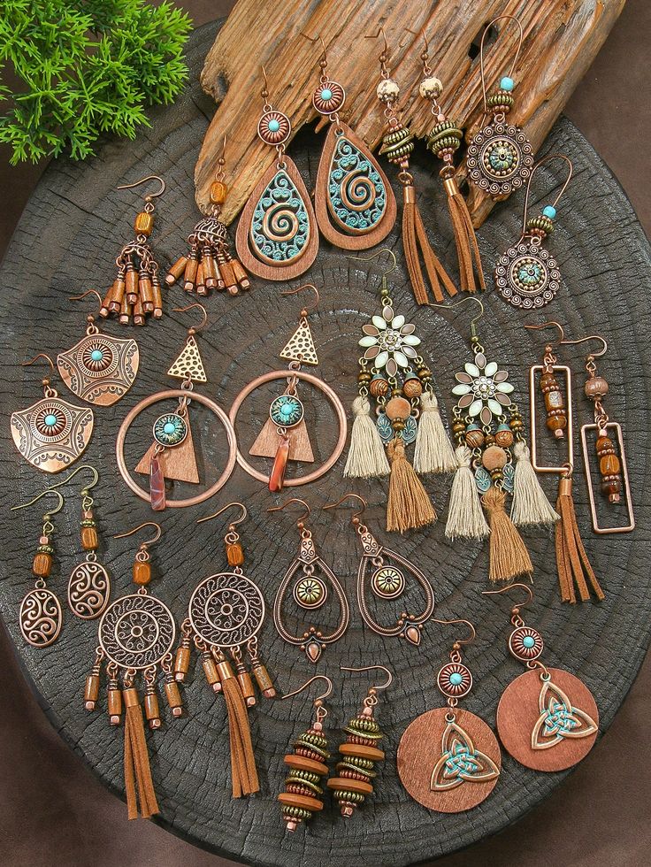 Fashionable Retro Bohemian Pattern Versatile Earrings