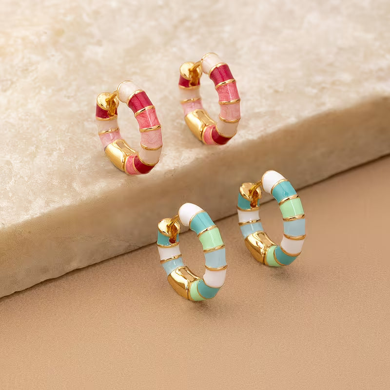 Boho Teardrop Minimalist Hoop Earrings