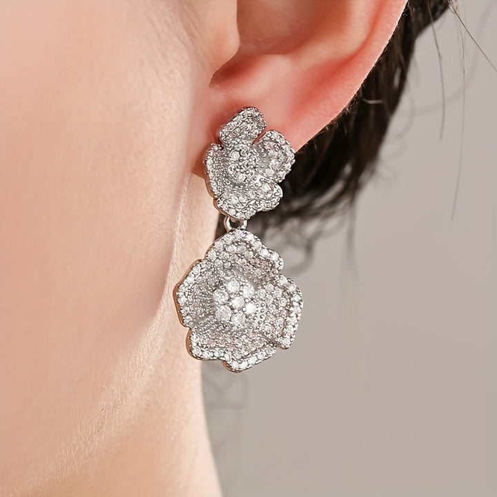 Elegant Boho Style Zirconia Inlay Stud Earrings