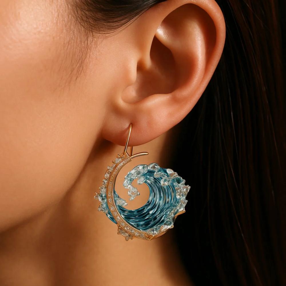 Ocean's Oath goudkleurige ketting met bonus oorbellen – tijdelijke aanbieding