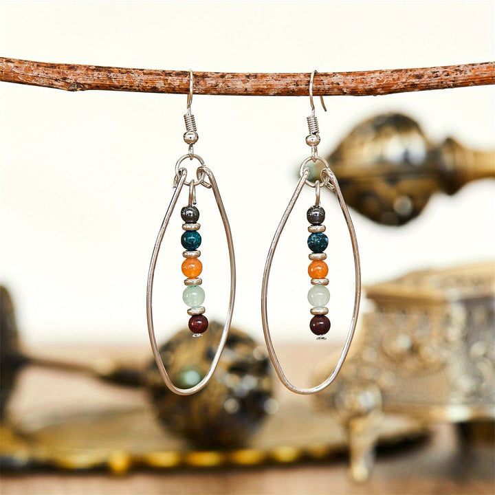 Boho Simple Beaded Teardrop Earrings