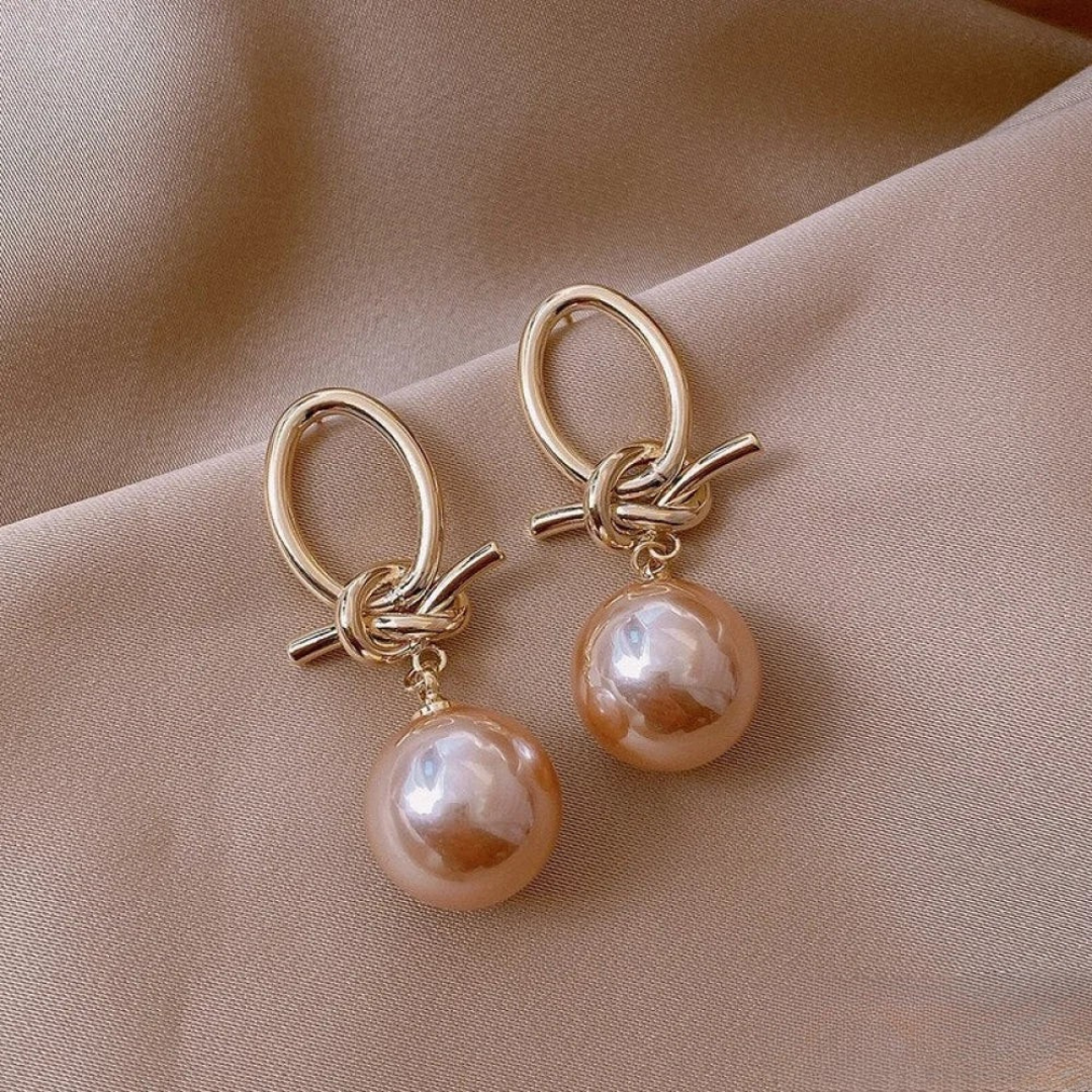 Elegante parel oorhangers