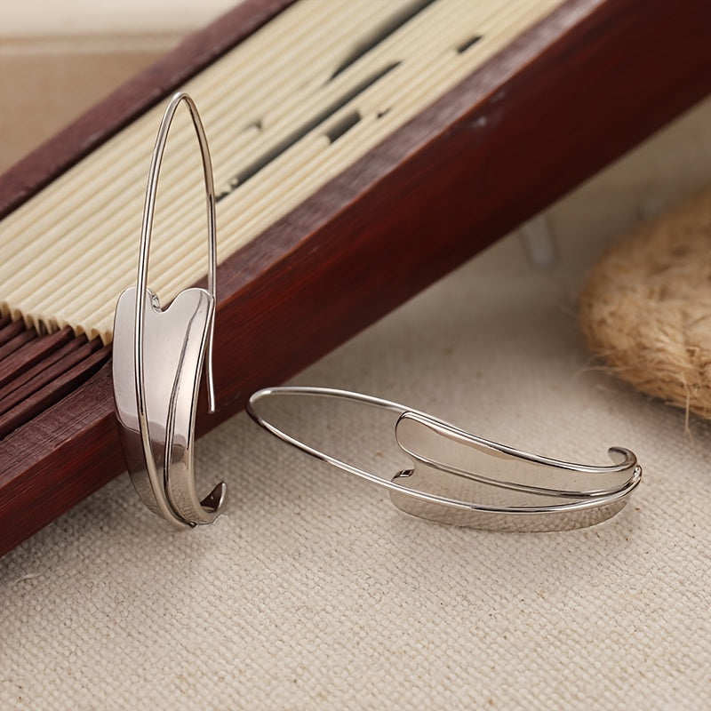 Vintage oorbellen met hartvormig design