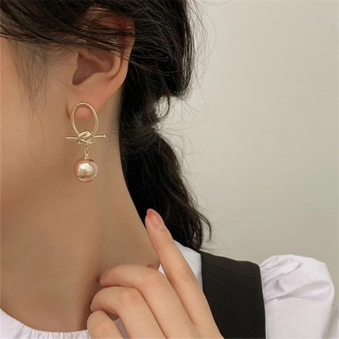Elegante parel oorhangers