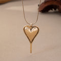 Bohemien minimalistische hart hanger ketting