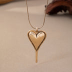 Bohemien minimalistische hart hanger ketting