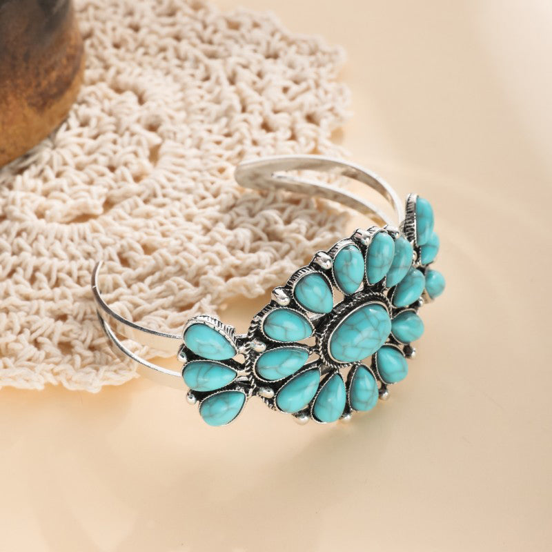 Vintage bohemien retro etnische turkooizen armband