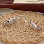 Vintage oorbellen met hartvormig design