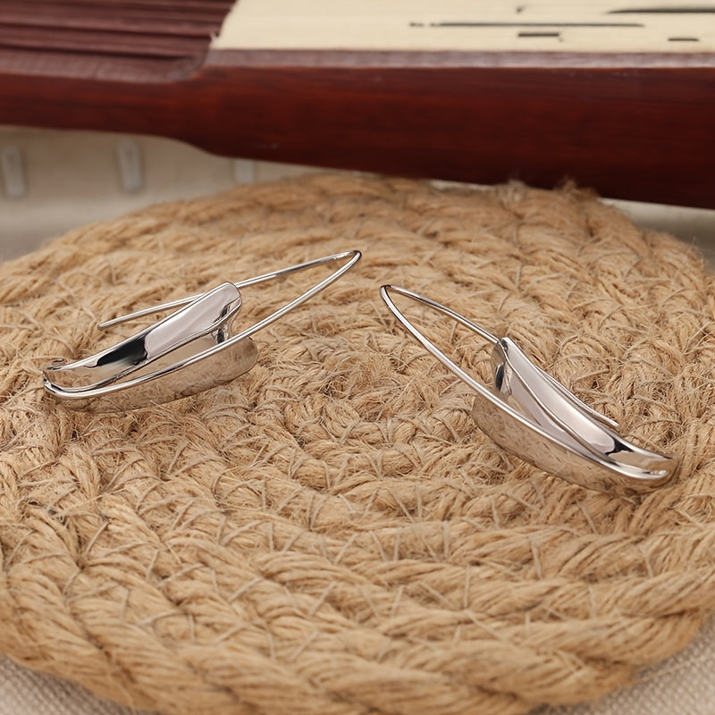 Vintage oorbellen met hartvormig design
