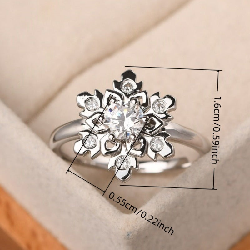 Elegante minimalistische ring met micro pavé ronde zirkonia