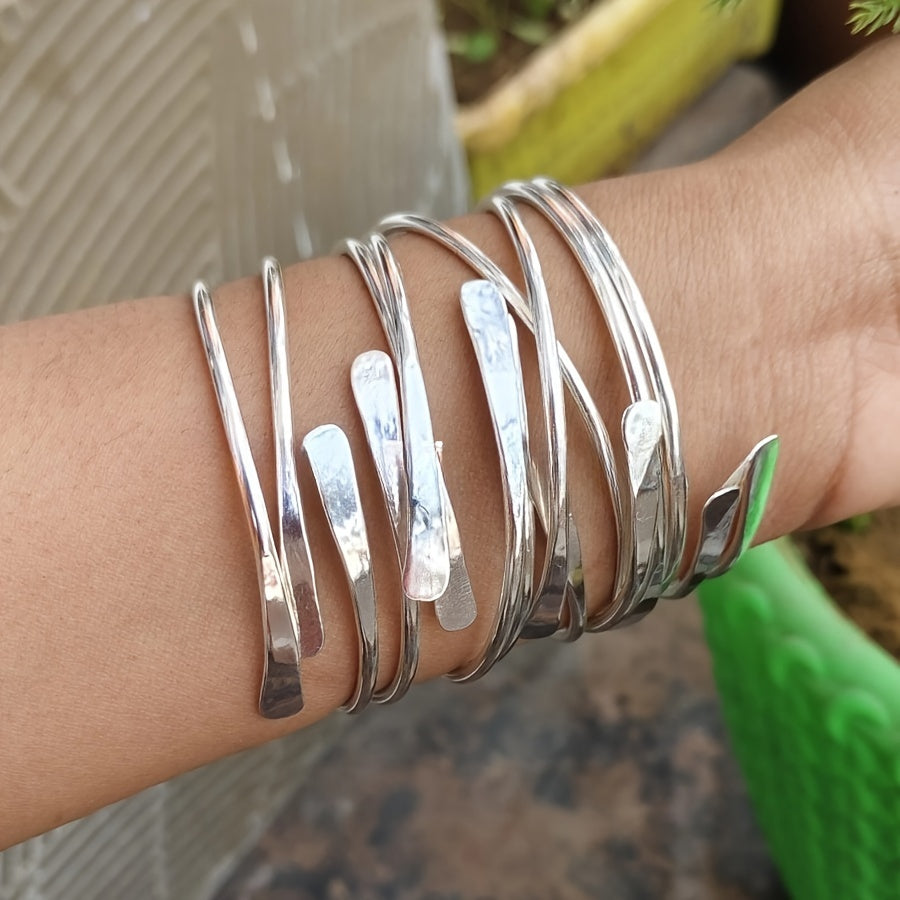 Vintage bohemien brede stapelbare open armband