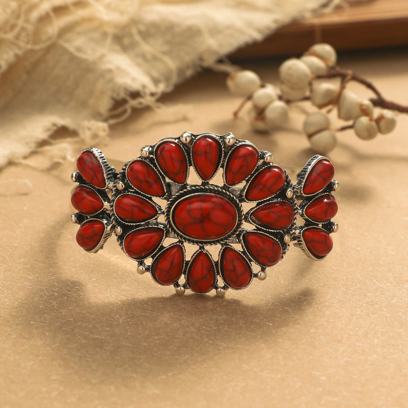Vintage bohemien retro etnische turkooizen armband