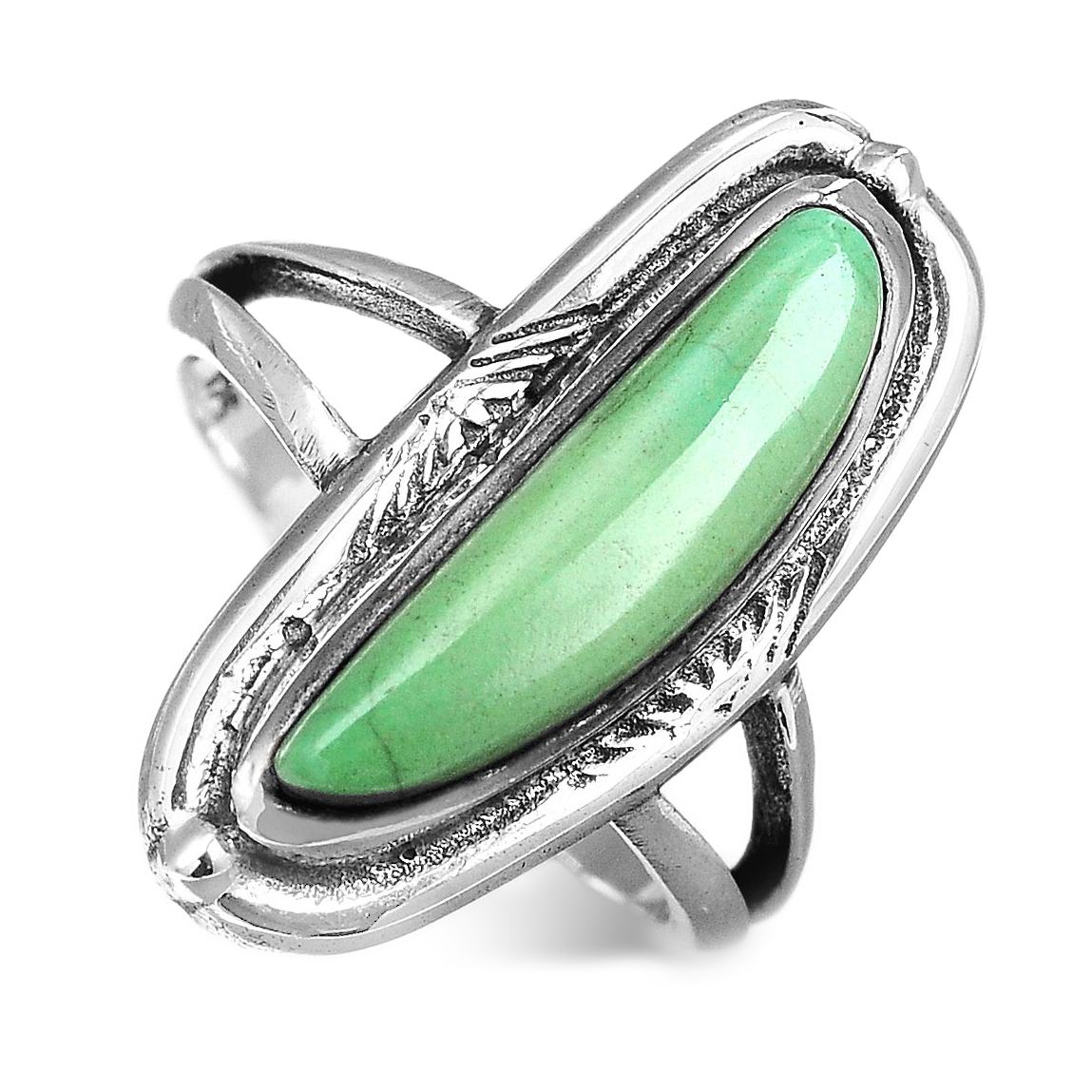 Sterling zilveren ring met authentiek turkoois in southwestern stijl