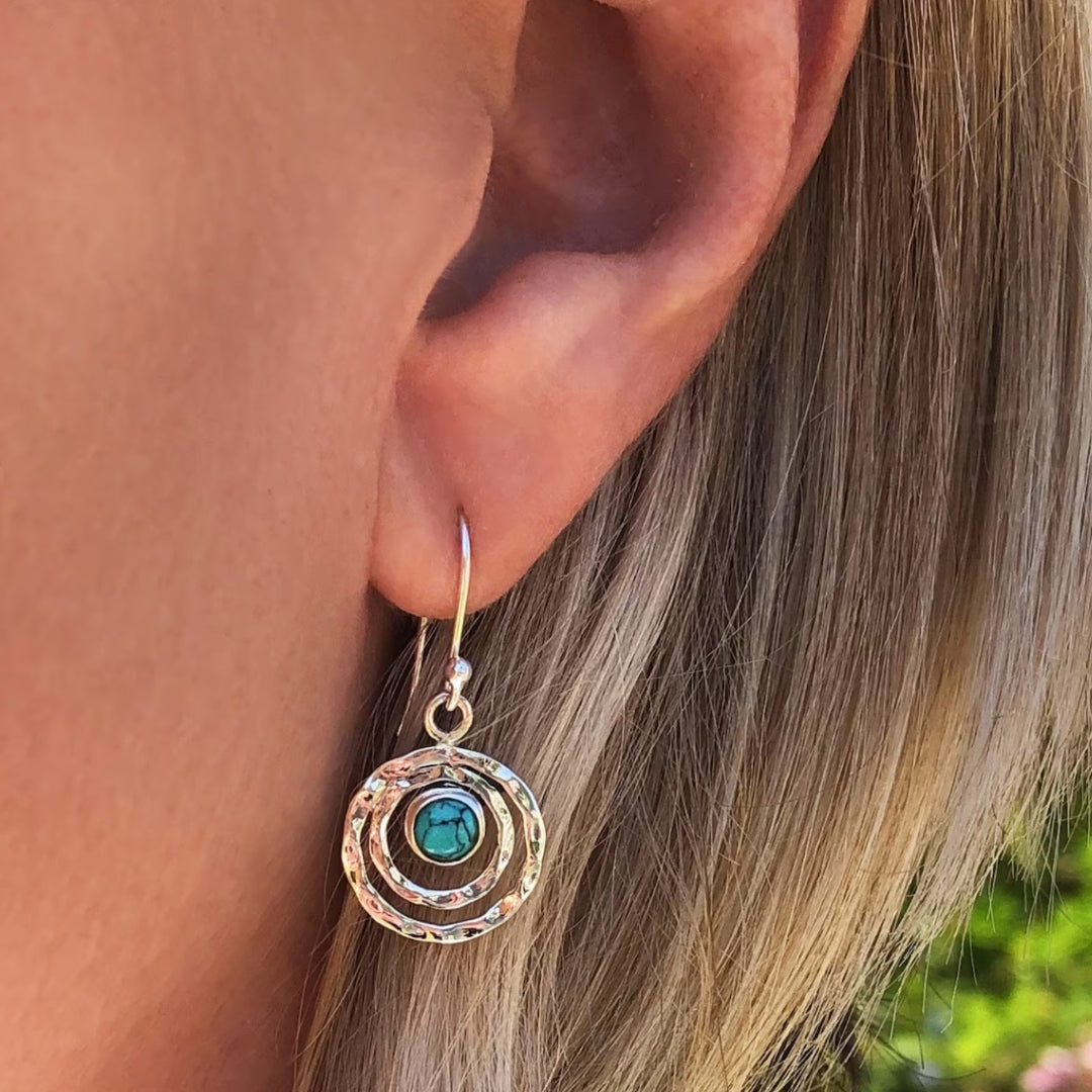 Saturnus boho oorbellen