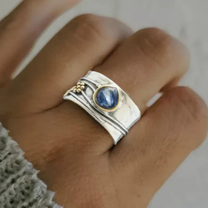 Bree - bohemien edelsteen meditatie ring