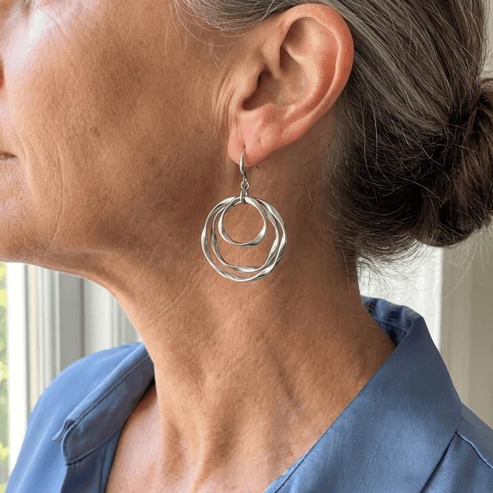 Classic Vintage Copper Hoop Earrings