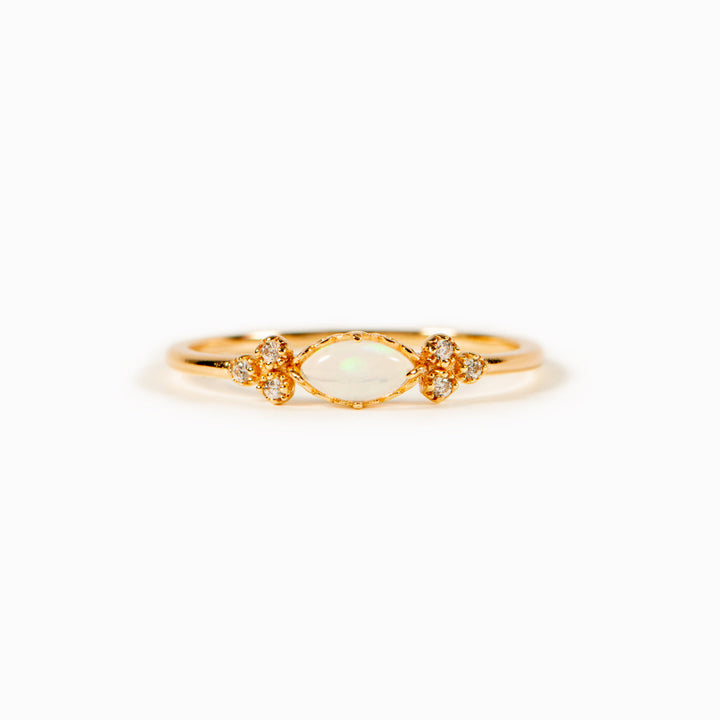 Purest Love Matching Oval Cut Opal Mother & Daughter Ring