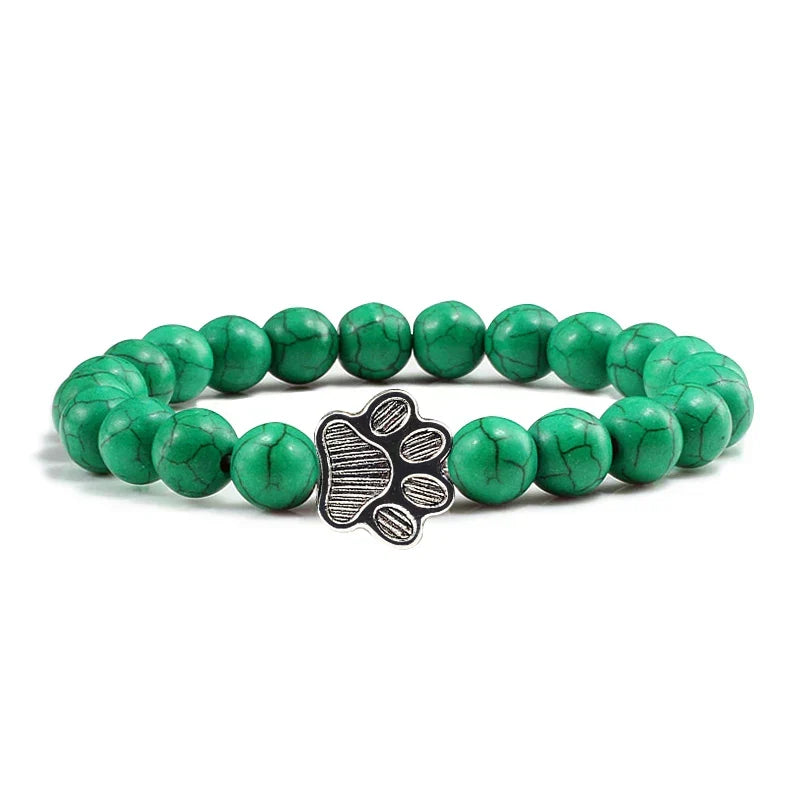 Bracelet with beaded paws
