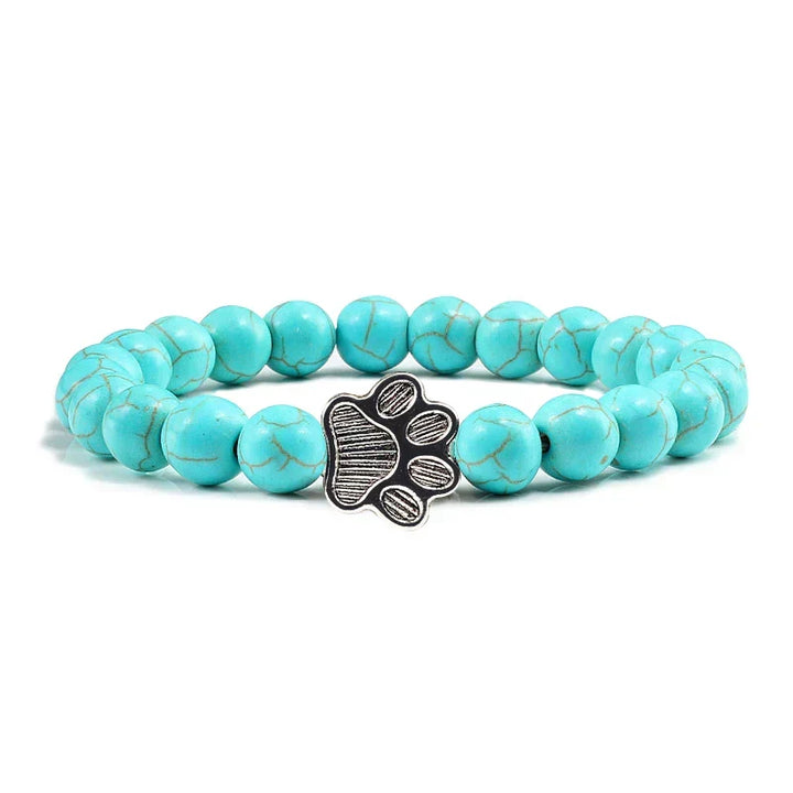 Bracelet with beaded paws