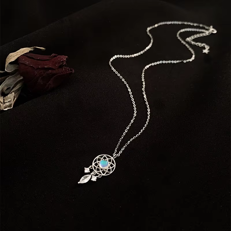 Maansteen ketting - dromenvanger