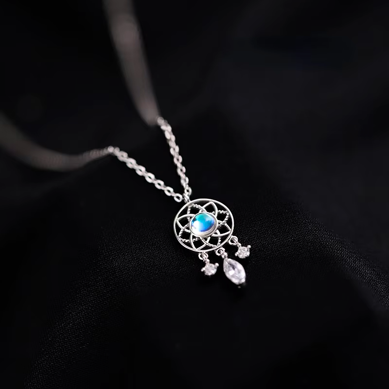 Maansteen ketting - dromenvanger
