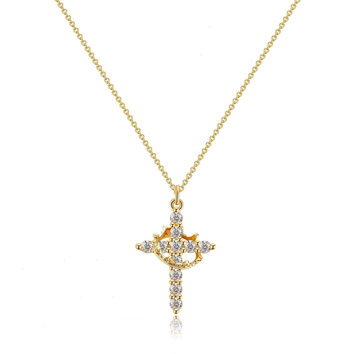 De eeuwige kruis- en kroonketting