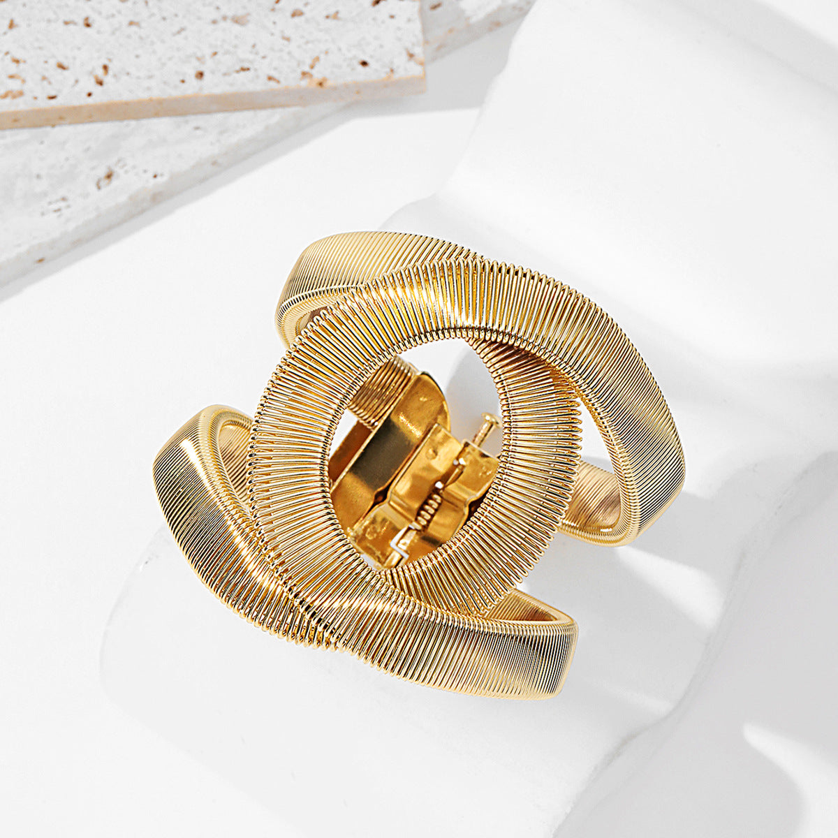 Elegante dubbele goudkleurige armband