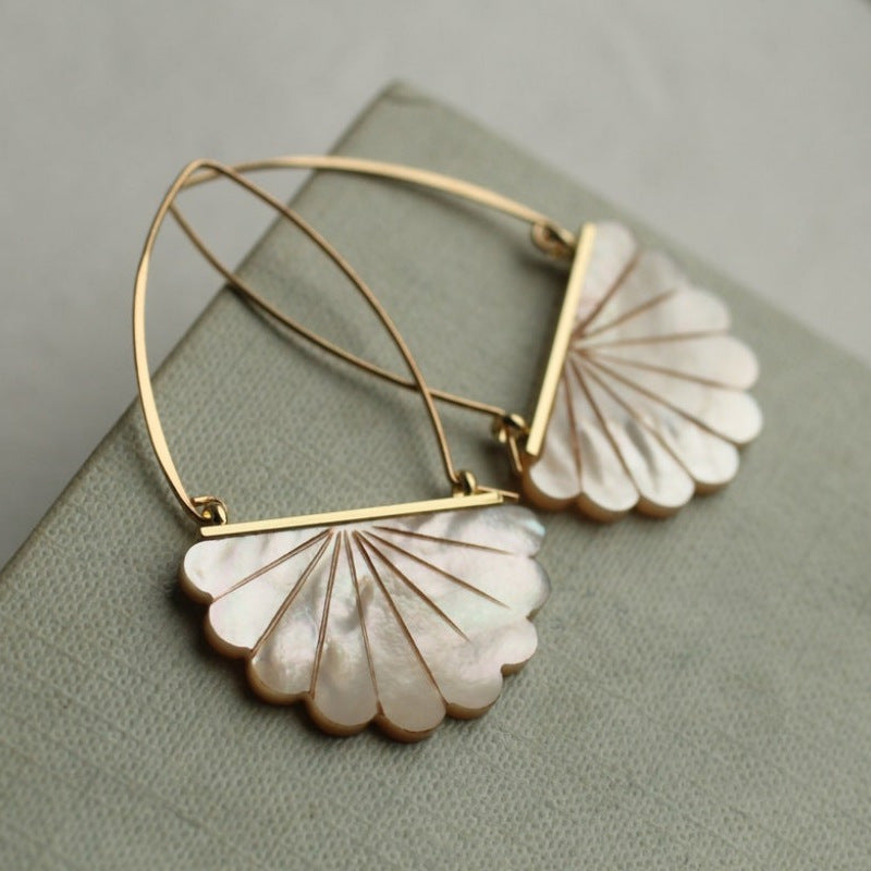 Vintage boho artistieke bruidsoorbellen met imitatieparel