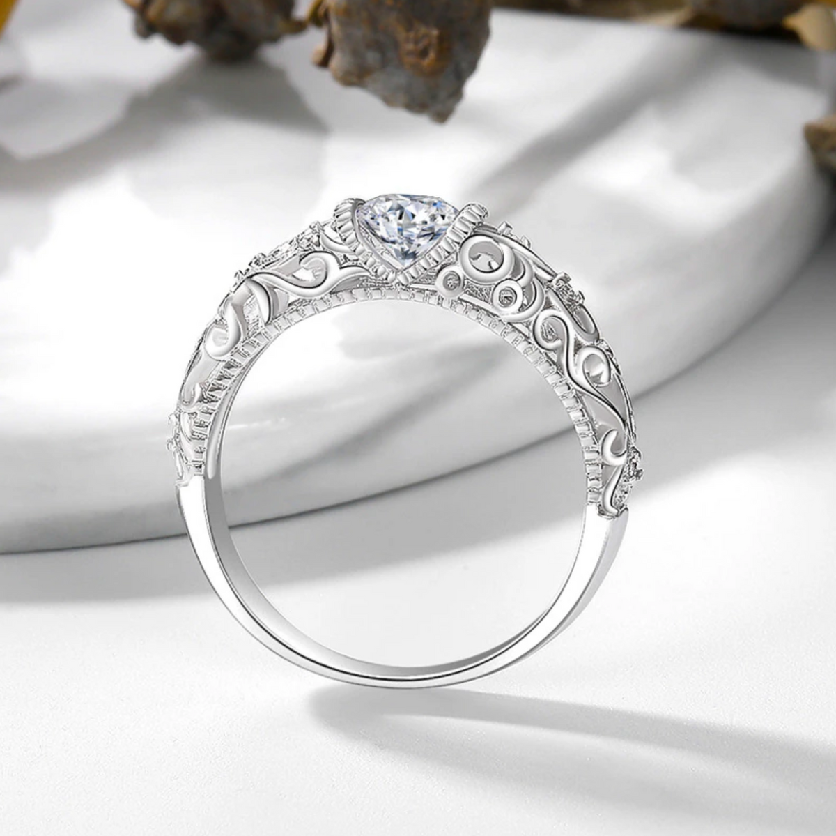 Elegante sterling zilveren ring