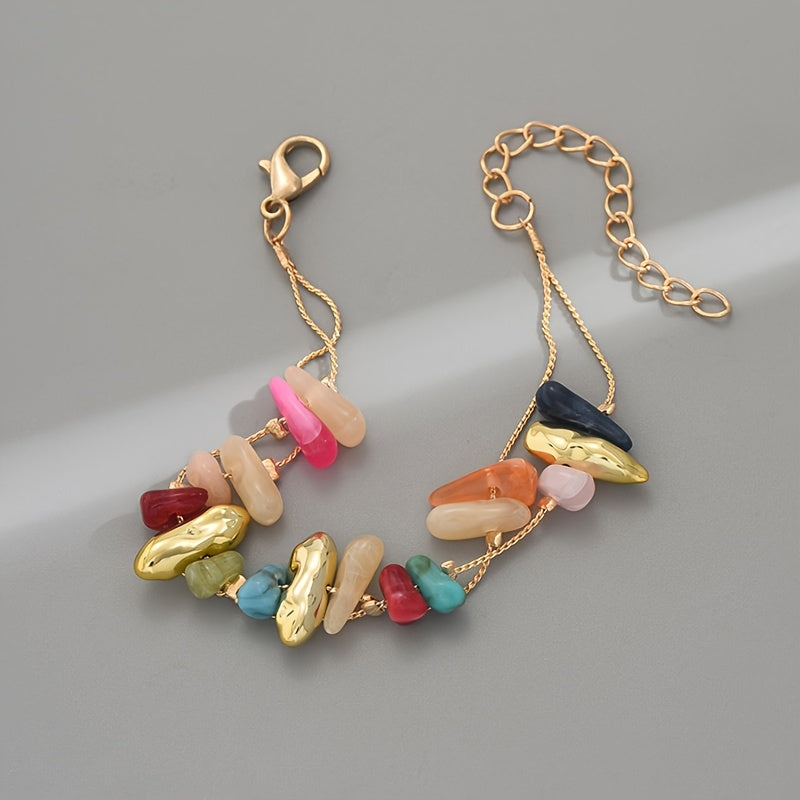 Boho veelkleurige kralen bedelarmband
