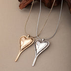 Bohemien minimalistische hart hanger ketting