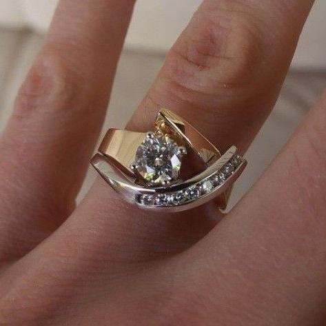 Radiance onregelmatige goud- en zilverkleurige ring