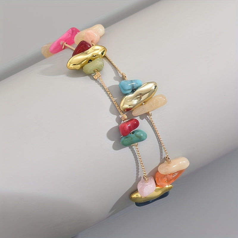 Boho veelkleurige kralen bedelarmband