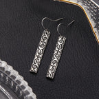 Vintage Boho Bar Pendant Earrings