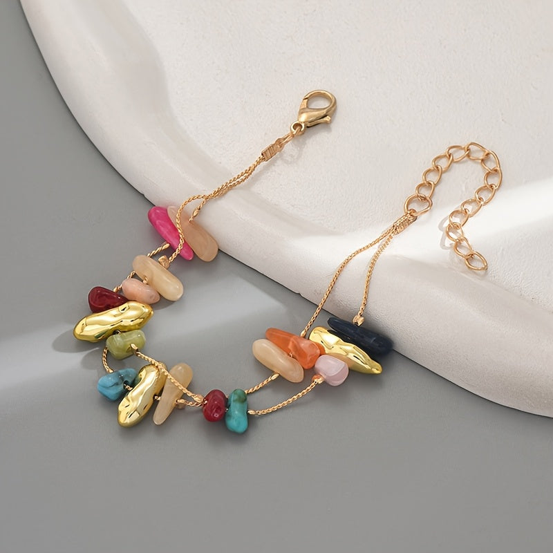 Boho veelkleurige kralen bedelarmband