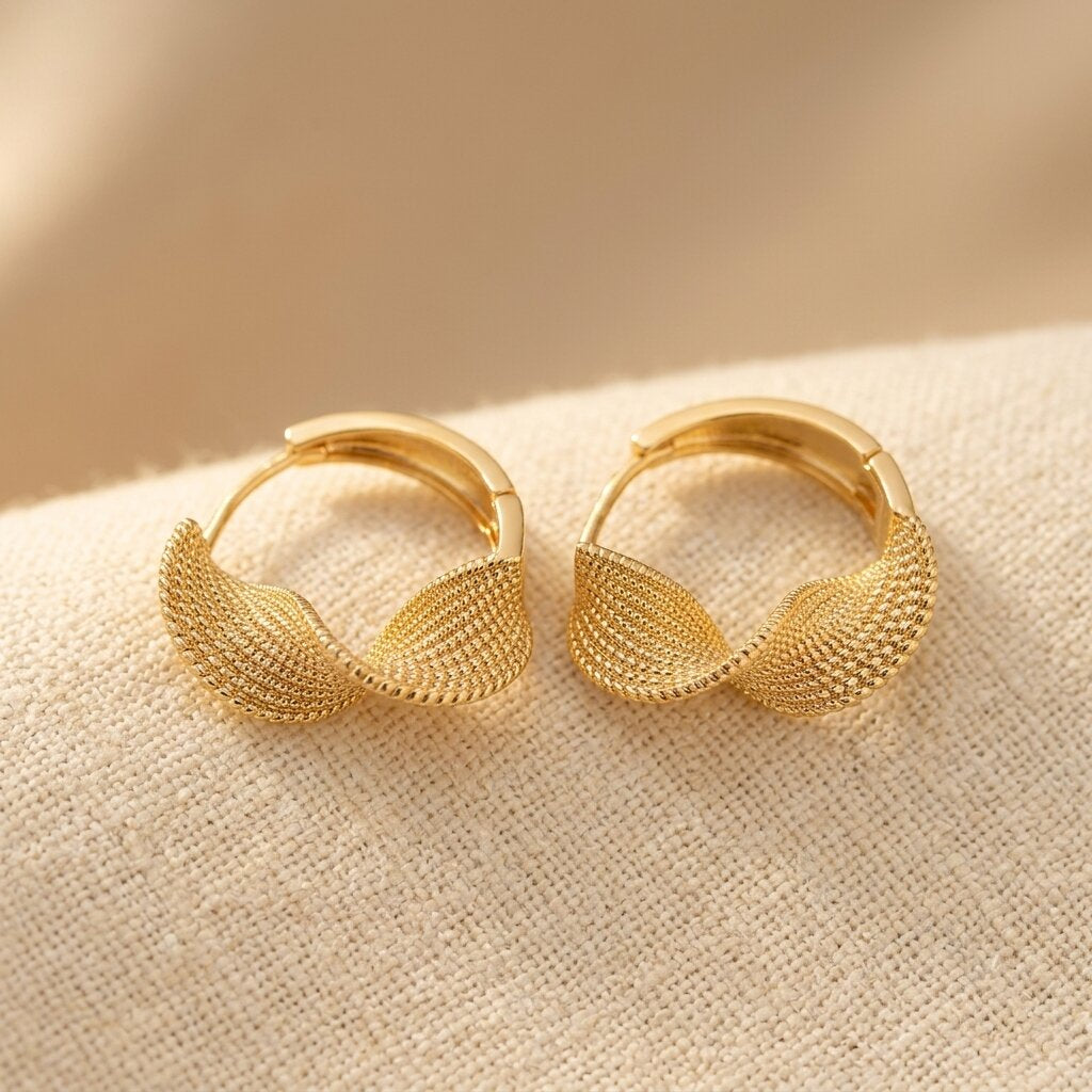 Elegante oorringen met bladontwerp