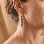 Vintage Boho Bar Pendant Earrings