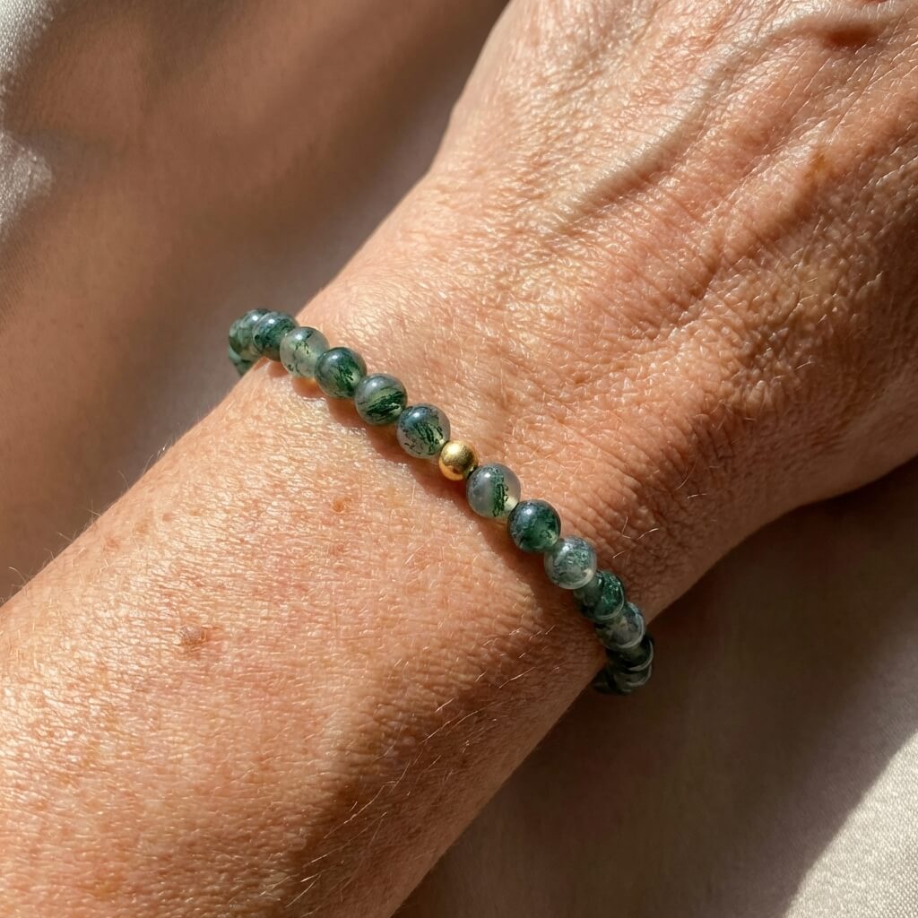 Mosagaat stenen armband