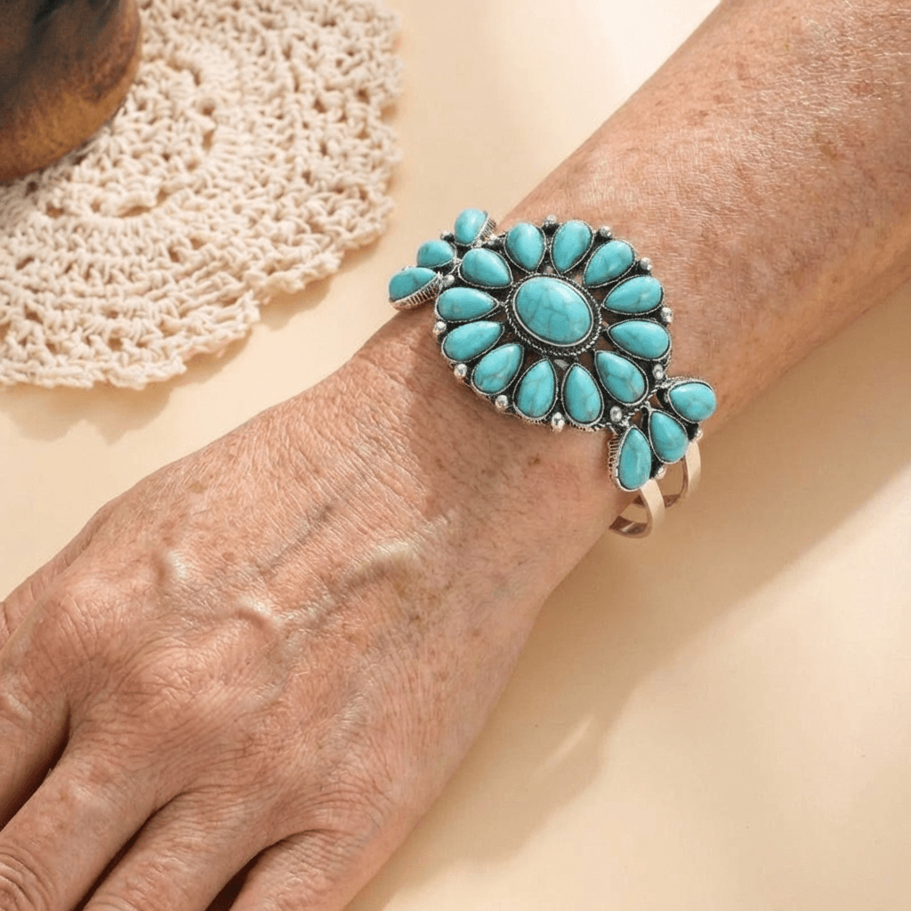 Vintage bohemien retro etnische turkooizen armband