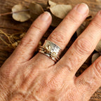 Vintage Easy Bee Flower Wide Rings