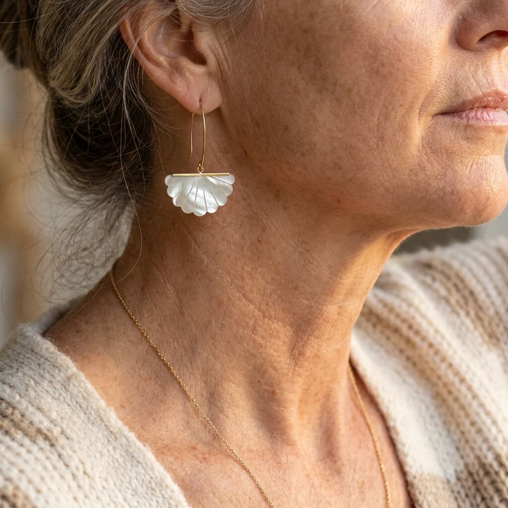 Vintage boho artistieke bruidsoorbellen met imitatieparel