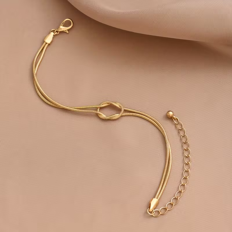 Gedraaide knoop schakelarmband