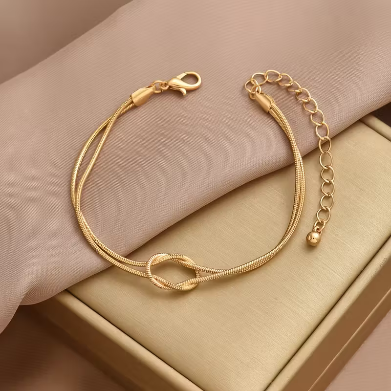 Gedraaide knoop schakelarmband
