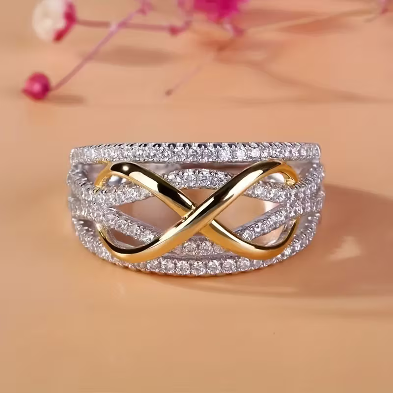 Eeuwige kruis ring