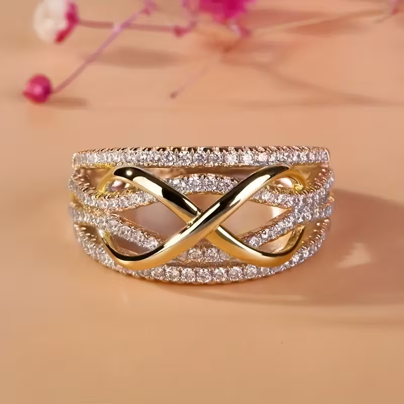 Eeuwige kruis ring