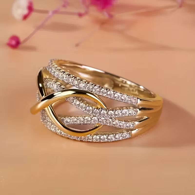 Eeuwige kruis ring